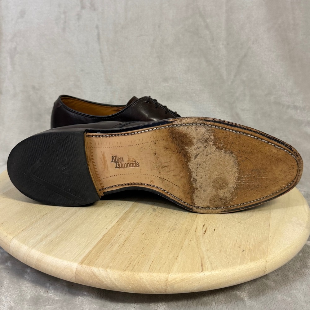 Allen Edmonds Wendell Mens 11.5 B Brown Leather Split Toe Derby Dress Shoes 5768 - Picture 12 of 16